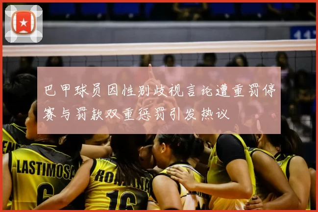 巴甲球员因性别歧视言论遭重罚停赛与罚款双重惩罚引发热议